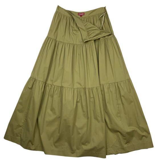 Staud Sea Midi Skirt 4 Tiered Cottagecore - Picture 3 of 11